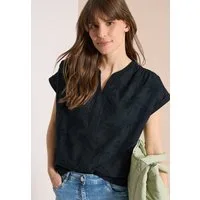 CECIL Kurzarmbluse Sommerbluse mit Embroidery