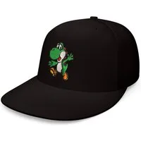 Blondie & Brownie Snapback Cap Unisex Erwachsene Yoshi Stick Patch Mario Luigi Super Retro Konsole One Size