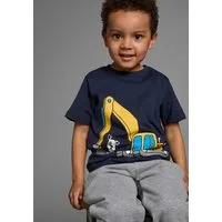 KIDSWORLD T-Shirt Kurzarm, Basic-Passform, mit stylischem Druck, mit Rippbündchen