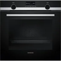 SIEMENS Pyrolyse Backofen iQ500 HB579GBR3, mit Teleskopauszug nachrüstbar, Pyrolyse-Selbstreinigung, Gesund snacken mit airFry & mühelose activeClean® Reinigung