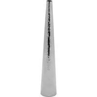 Fink Dekovase CUBA, mit feiner Hammerschlagstruktur (1 St), Rosenvase, Tischvase aus Edelstahl, silberfarben