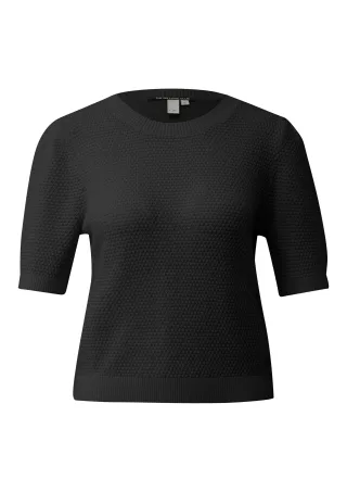 qs - Strickpullover schwarz - Gr. - S