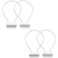 TUWENA Raffhalter 4 St Raffhalter Starke magnetische Vorhanghalterungen