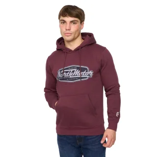 Crosshatch - "Hellmere" Kapuzenpullover für Herren (Rum Rosinen)