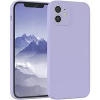 EAZY CASE Handyhülle für Apple iPhone 12 Hülle Silikon 6,1 Zoll, Silikonhülle stoßfest Smart Slimcover Case Dünn Blau Lila