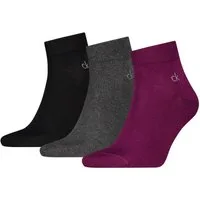 Calvin Klein Kurzsocken CK MEN QUARTER (3 Paar) Rippenbündchen, Cotton-Mix, elastisch