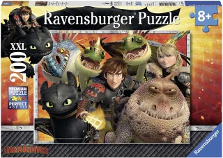 Ravensburger XXL Puzzle 12812 -  Hicks Astrid und die Drachen [200 Teile]