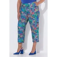 Ulla Popken Schlupfhose 7/8-Jerseyhose weites gerades Bein Elastikbund