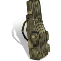 normani Angelrutentasche Rutentasche Angeltasche Quattro, Angelrutentasche mit 4 Kammern für 8 Ruten