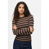 pieces Rundhalspullover PCMIRA NEW LS O-NECK KNIT NOOS BC Viskosemischung