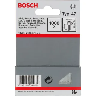 Bosch Tackernagel Typ 47, 1,8 x 1,27, 1000er-Pack - 1609200376