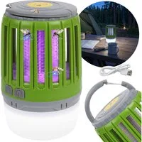 Sarcia.eu Insektenabwehrgerät LED Campinglampe mit Akku, Mückenschutzlampe 2in1, 13,3x7,3 cm