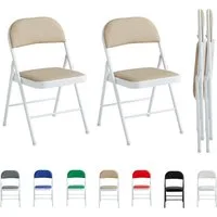 MCC direct Klappstuhl Kunstleder Klappstuhl gepolstert im 1er, 2er, 4er und 6er Set (2 St)