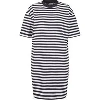 URBAN CLASSICS Shirtkleid Urban Classics Damen Ladies Oversized Striped Tee Dress (1-tlg)