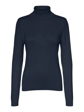VERO MODA - VMGLORY LS ROLLNECK BLOUSE GA NOOS Navy Blazer - Gr. - M