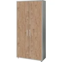 BMG Möbel Aktenschrank Office Edition abschließbar, 5 Ordnerhöhen, Platz für über 45 DIN A4 Ordner