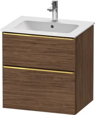 Duravit D-Neo Waschtischunterbau wandhängend Nussbaum dunkel Matt 610x462x625 mm - DE4361034210000 DE4361034210000