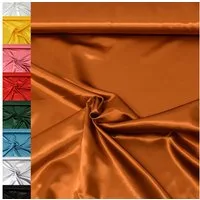 MAGAM-Stoffe Stoff "Estelle", Satin glänzend einfarbig uni ideal für Kleidung und Deko Meterware