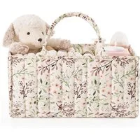 Zaewry Aufbewahrungskorb Windel-Aufbewahrungskorb, Windeltasche mit Blumenmuster, Modische Wickeltasche, multifunktionaler Aufbewahrungskorb