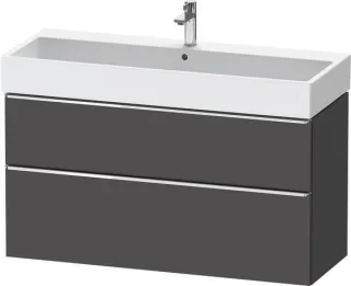 Duravit D-Neo Waschtischunterbau wandhängend Graphit Matt 1184x442x625 mm - DE4375010490000 DE4375010490000