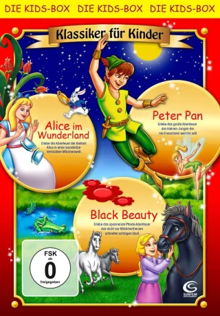 Klassiker für Kinder - Boxset mit 3 Filmen (Alice im Wunderland Peter Pan Black Beauty) [3 DVDs]