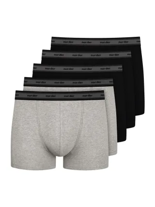 NUR DIE Herren Boxershorts Organic Cotton 5er Pack