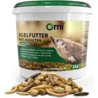 Orni Igelfutter mit Insekten ohne Getreide - Alleinfutter Trockenfutter, Hauptfutter für: Nutz-/ Wildtier