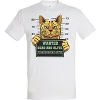 Youth Designz Print-Shirt Wanted Katze Herren T-Shirt mit modischem Frontprint