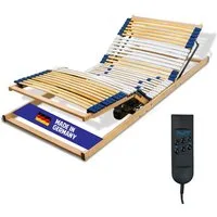 Lattenrost e-Rost mit Motor, Coemo, Kopfteil motorisch verstellbar, Fußteil motorisch verstellbar, elektr. Lattenrost 70x200 stufenlos verstellbar, Not-Aus, MONTIERT