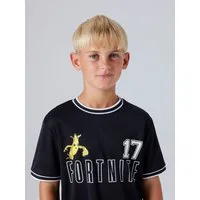 Name It T-Shirt NKMALISHER FORTNITE SS NREG POLY TOP BFU Kunstfaser, Mesh Material, locker geschnitten