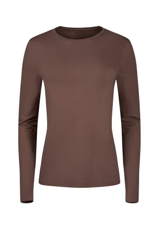 SKINY - Skiny Damen Shirt langarm Night In Skiny 02 deep taupe - Gr. - 42