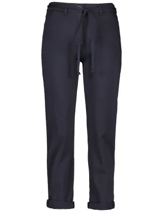 GERRY WEBER Edition - Chino mit Bindegürtel navy - Gr. - 40R