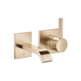 Dornbracht Waschtisch-Wand-Armatur ohne Ablaufgarnitur IMO 36861671 Light Gold gebürstet, 36861671-2 36861671-27
