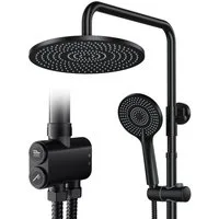 Rainsworth Duschsystem Duschkopf Set, 3 Strahlart(en), Zweifunktion Duschset mit Verteiler