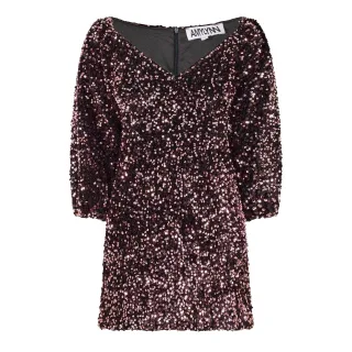 AmyLynn - Minikleid für Damen, V-Ausschnitt, Party (Bunt)