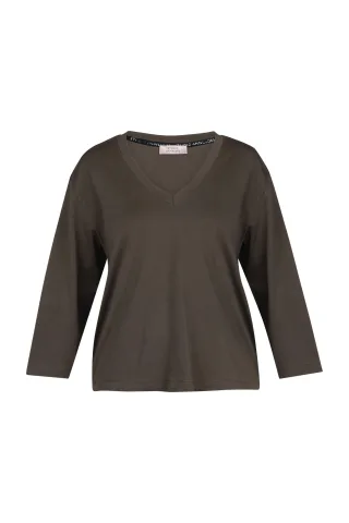 Studio Anneloes - Fiore LS t-shirt new army - Gr. - S