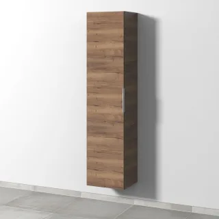 Sanipa 3way Hochschrank mit 1 Tür, Eiche-Tabak UM11050
