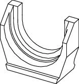 Tece flex PMA 40 63 Pressgabel 50 mm Fitting, 720215 720215