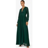 Kraimod Abendkleid Abendkleid mit geschlitzten lange Ärmeln
