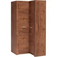 Lomadox Eckschrank INGENIO-161 Kleiderschrank Garderobenschrank Schlafzimmerschrank Esche braun
