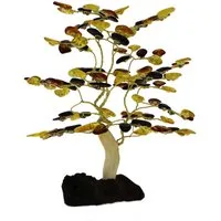 OSTSEE-SCHMUCK Dekobaum - 13 cm, 108 Bernsteine - Bernstein -, (1 St)