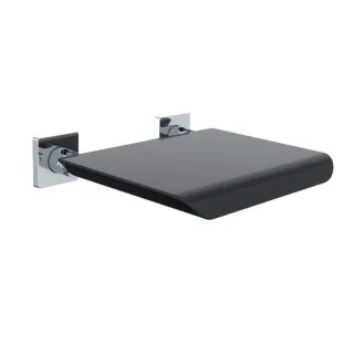 Emco System 2 Wandklappsitz 355121202 schwarz, Sitzfläche aus Polyurethanschaum