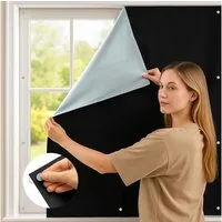 Youyijia Fensterdekoration Magnetische Verdunkelungsrollos für Fenster