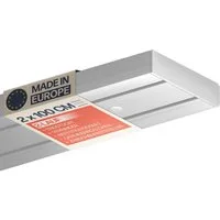 Bestlivings Gardinenschiene Komplettset bis 500cm, 2-läufig, 2x100cm, mit Bohren, verschraubt, Kunststoff, weiß, inkl. Befestigungsset, Zwischenfesteller, Gardinenröllchen