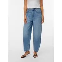 Vero Moda Ankle-Jeans VMBILLIE HR BARREL ANK JEANS LI3154 NOOS Baumwolle, Barrel Fit