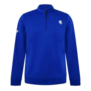 Castore - Fleece-Oberteil für Herren, mit kurzem Reißverschluss, Langärmlig (Königsblau)
