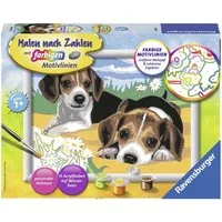 Ravensburger Malen nach Zahlen Jack Russel Welpen, Made in Europe