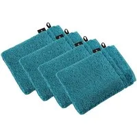 Vossen Waschhandschuh 4er Pack Waschhandschuh 22 x 16 cm Vienna Style Su, Frottier (Spar-Set, 4-St)