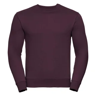 Russell Herren Authentic Sweatshirt (schlanker Schnitt) (Burgund)