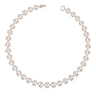 Orphelia Halskette für Damen, Sterling-Silber 925, Silber/Rosé, ZK-7212
